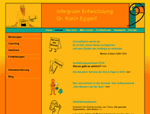 Tablet Screenshot of karin-eggert.ch